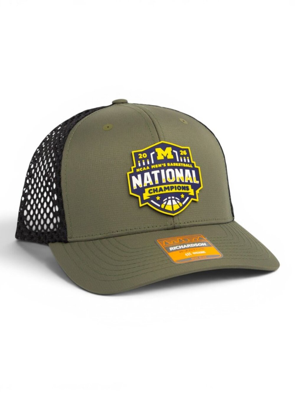 Michigan Wolverines 2026 Basketball National Champions 3D Trucker Hat
